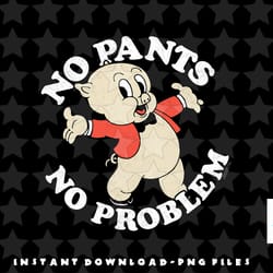 looney tunes porky pig no pants png, sublimation, digital download