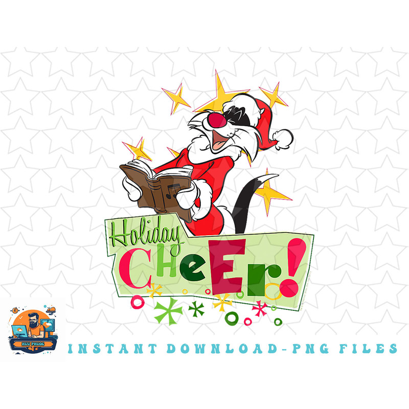 Looney Tunes Holiday Cheer Sylvester png, sublimation, digital download.jpg