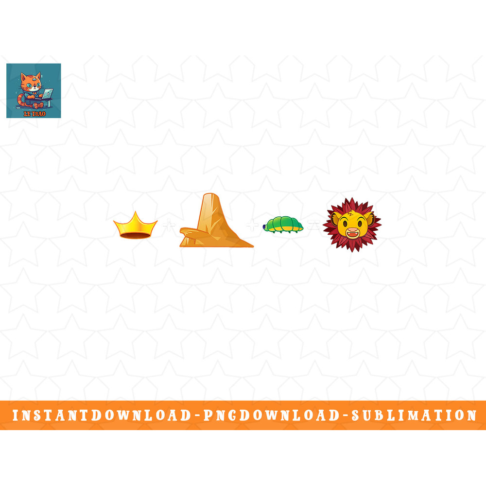 Disney The Lion King Simba Emoji Code Formula png, sublimation, digital download.jpg