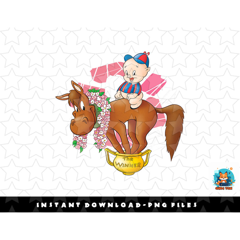 Looney Tunes Porky Pig the Winner png, sublimation, digital download.jpg