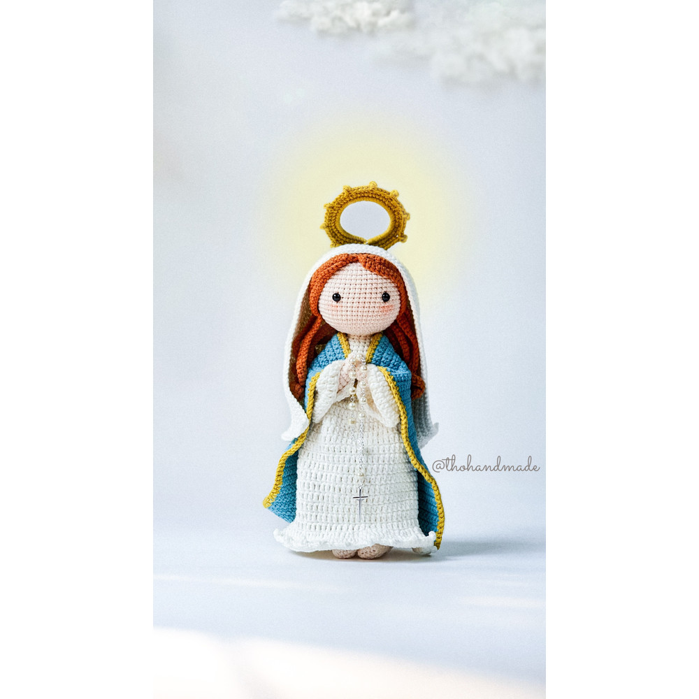 crochet doll blessed virgin Mary, amigurumi mother mary, holy Mary, amigurumi our lady of guadalupe, Christian doll, Catholic doll (2).jpg