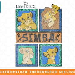 disney the lion king simba family panels png, sublimation, digital download