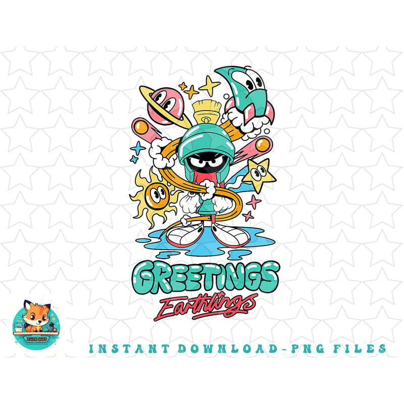Looney Tunes Marvin Martian Greetings png, sublimation, digital download.jpg