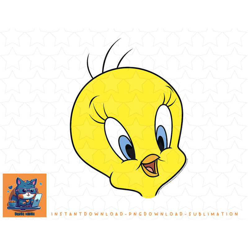 Looney Tunes Tweety Bird Big Face png, sublimation, digital download.jpg