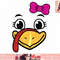 Thanksgiving Turkey Face Funny Pink Bow Cute Cool Gift png, instant download.jpg
