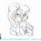 Looney Tunes Lola Bunny Sketch Portrait png, sublimation, digital download.jpg