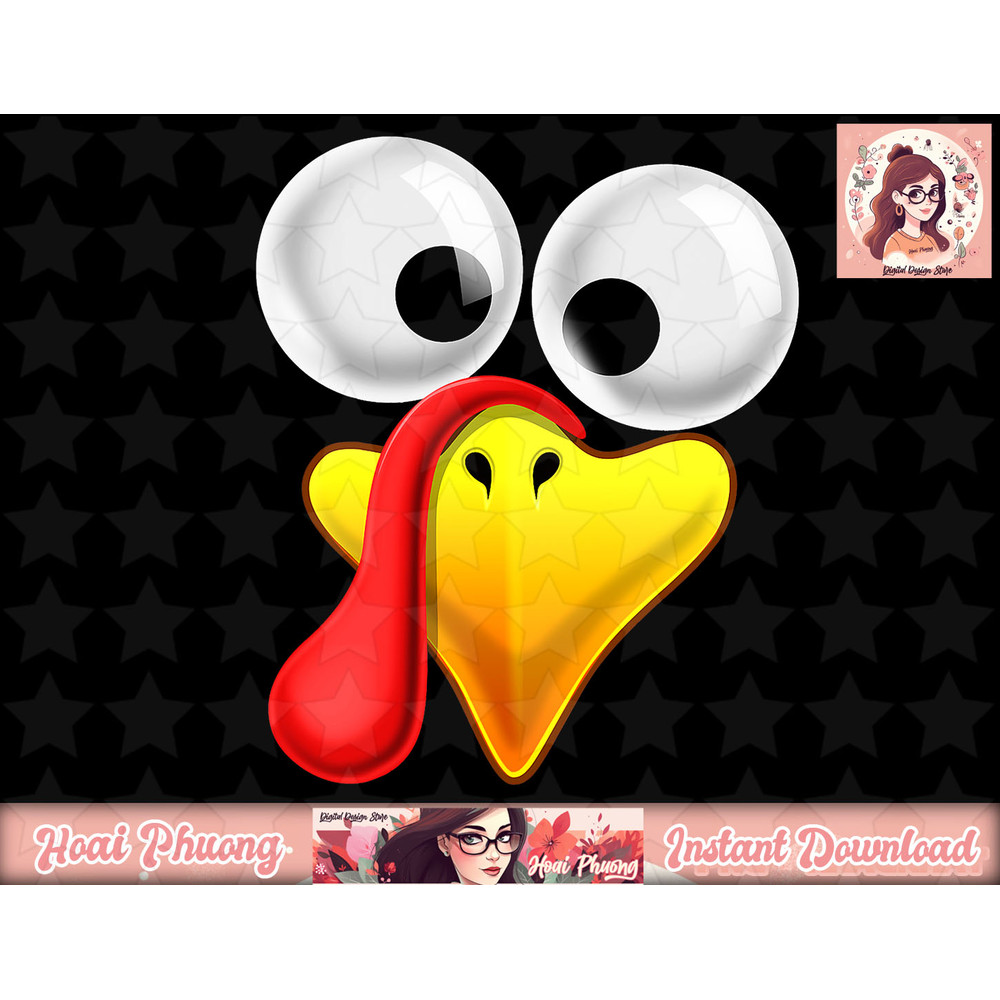 Thanksgiving Turkey Face Matching Family Costume Gift Kids png, instant download.jpg