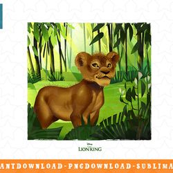 disney the lion king simba in the jungle live action png, sublimation, digital download