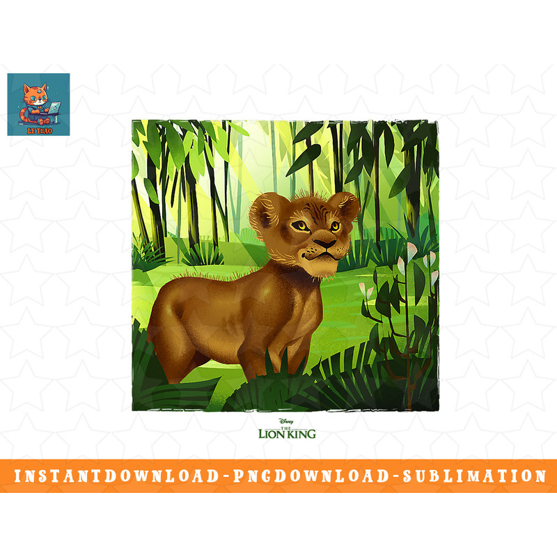 Disney The Lion King Simba in the Jungle Live Action png, sublimation, digital download.jpg