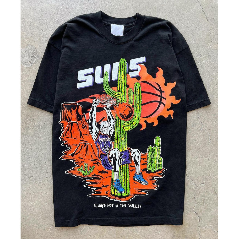 Warren Lotas  Always Hot in the Valley  Phoenix Suns T-shirt  NBA Suns in 4 shirt,  Basketball Shirt, Youth , Devin booker shirt - UNISEX - 1.jpg