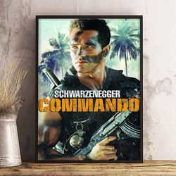 commando poster, movie poster, film poster, wall art, wall decor, prints, home decor, infiltration deadly assignment