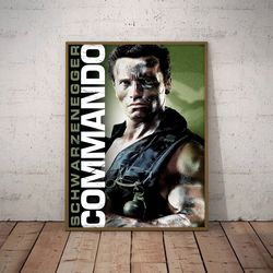commando poster, movie poster, film poster, wall art, wall decor, prints, home decor, warrior's last stand poster