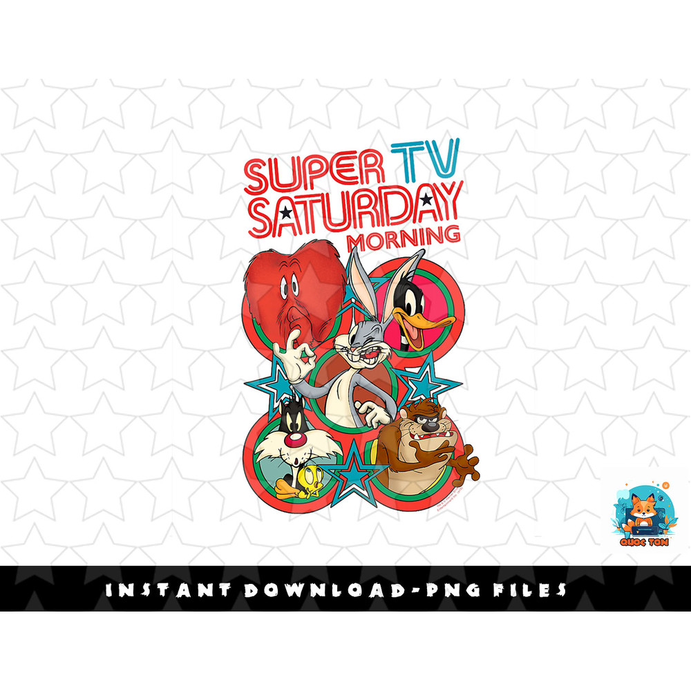 Looney Tunes Super TV Saturday png, sublimation, digital download.jpg