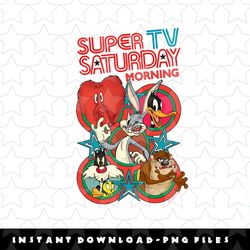 looney tunes super tv saturday png, sublimation, digital download