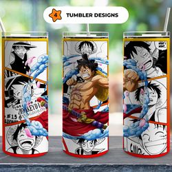 anime tumbler, monkey d luffy tumbler, monkey d luffy skinny tumbler