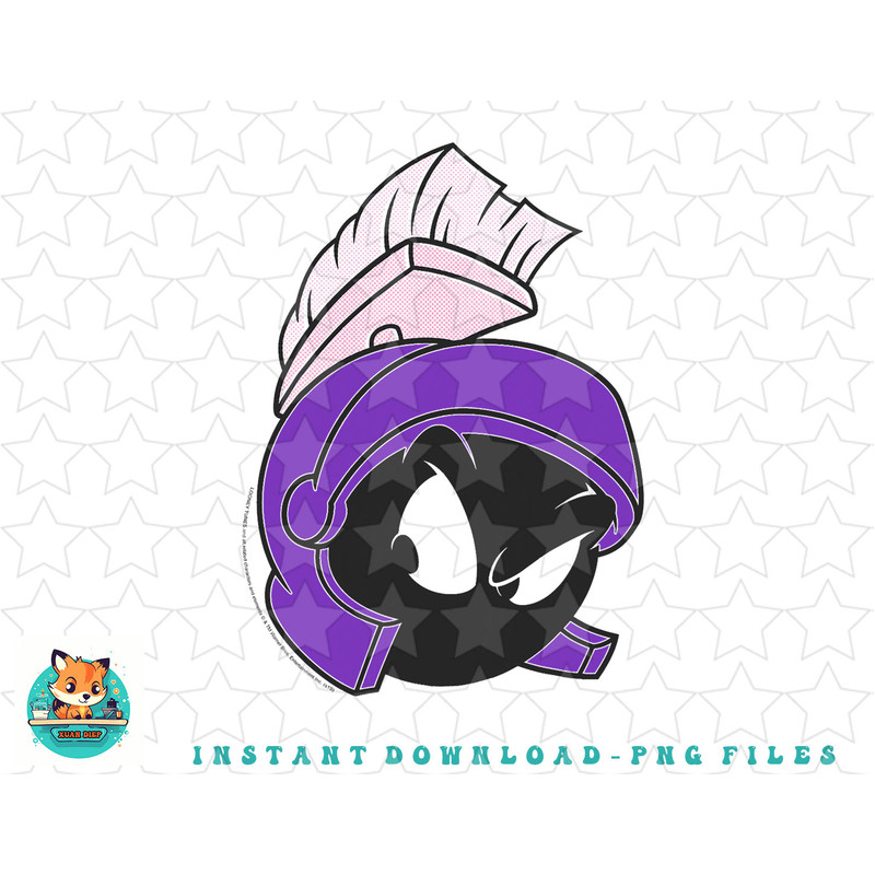 Looney Tunes Marvin The Martian Purple Big Face png, sublimation, digital download.jpg
