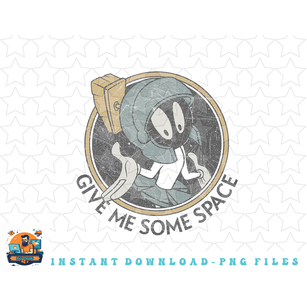 Looney Tunes Marvin The Martian Give Me Some Space Portrait png, sublimation, digital download.jpg