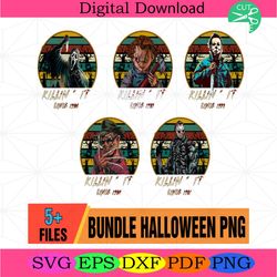 killin it since 19 halloween slasher sublimation png, horror characters pnghalloween slasher, design bundle, horror char