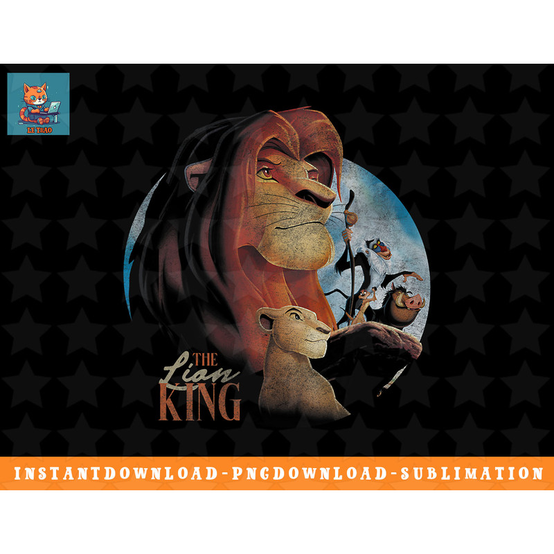 Disney The Lion King Simba Nala Proud Pose Circle png, sublimation, digital download.jpg