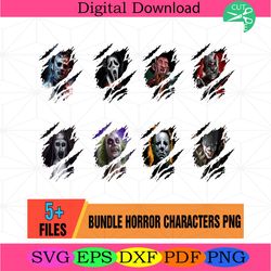 halloween horror characters bundle png, serial killers png, horror movies sublimationhalloween horror , serial killers,