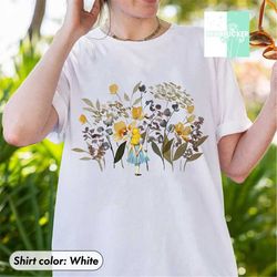 do you suppose shes a wildflower, alice in wonderland shirt, disney floral shirt, vintage cottagecore shirt, wild flower
