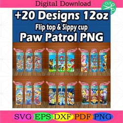 bundle 20 cartoon 12oz design png, sippy cup and flip top kids, 12oz tumbler pngcartoon design, sippy cup, flip top kids