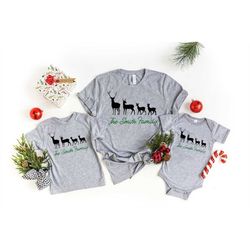 personalized reindeer family shirt, christmas family shirt, christmas sweater, reindeer shirt, holiday sweater, family m
