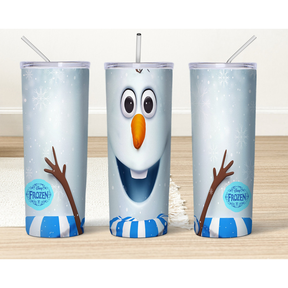 Frozen Tumblers Designs, Frozen 20oz skinny Tumbler png, Princess Movie Tumbler wrap Png, Full tumbler wrap, digital download.jpg