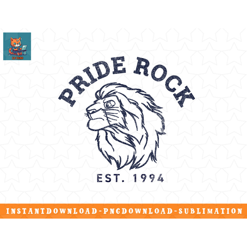 Disney The Lion King Simba Pride Rock Est. 1994 Sketch png, sublimation, digital download.jpg