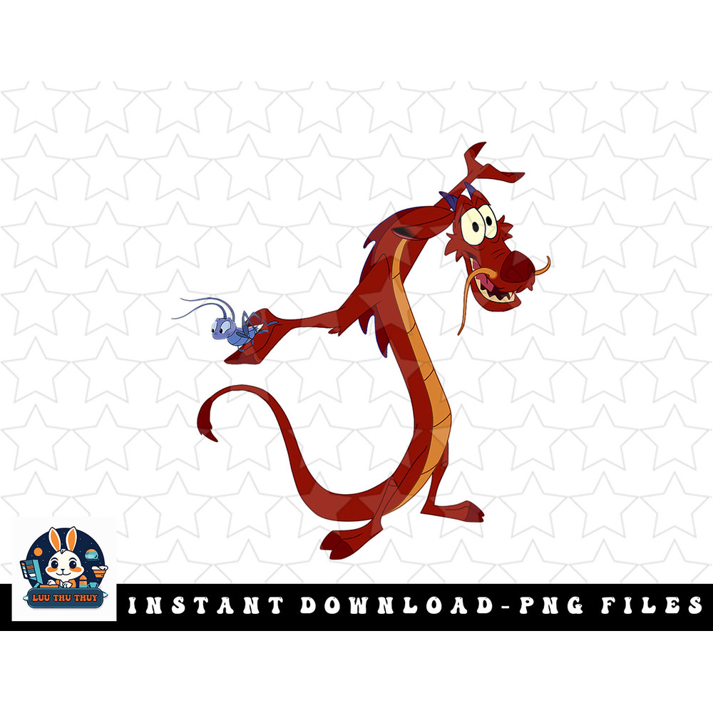 Disney Mulan Mushu Dragon And Cri-Kee Cricket png, sublimation, digital download.jpg