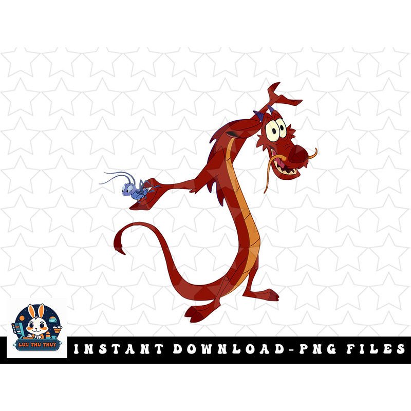 Disney Mulan Mushu Dragon And Cri-Kee Cricket png, sublimation, digital download.jpg