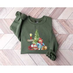 christmas bear sweatshirt, christmas london bear sweatshirt, holiday shirt, christmas tree shirt, holiday sweater, chris