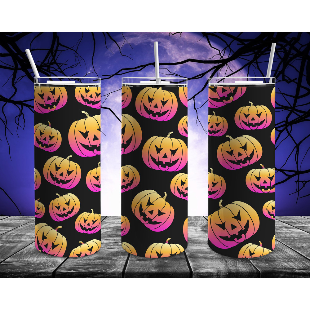 Halloween Pagan Wiccan Tumbler, Halloween Pagan Wiccan Skinny Tumbler.png