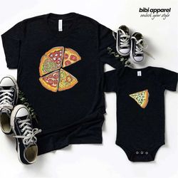Pizza and Slice, Dad and Son Matching Shirt, Dad and Baby Gift, Dad and Me Shirt, Pizza Lovers Gift, Fathers Day Shirt,