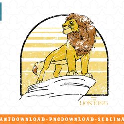 disney the lion king simba pride rock sunset png, sublimation, digital download