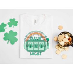 feelin' lucky shirt, lucky tshirt, st. patrick's tshirt, st. patrick's shirt, funny shirt, funny drinking shirt, irish s