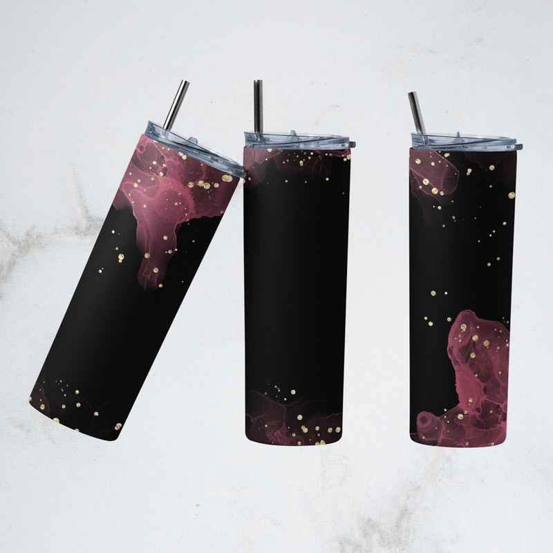 Summer Pineapples Tumbler, Summer Pineapples Skinny Tumbler, Glam Up With Glitter Tumbler.png