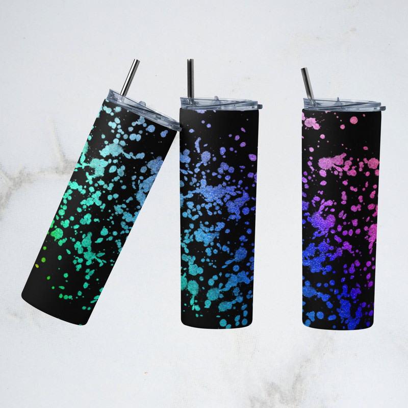 Summer Pineapples Tumbler, Summer Pineapples Skinny Tumbler, Glitter Fever Tumbler.png