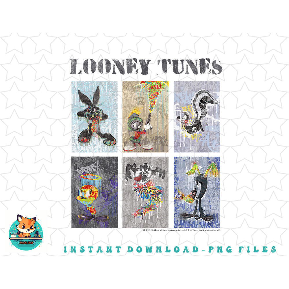 Looney Tunes Painted Panels png, sublimation, digital download.jpg