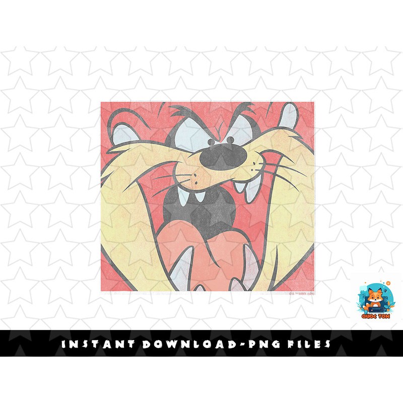 Looney Tunes Tasmanian Devil Big Face png, sublimation, digital download.jpg