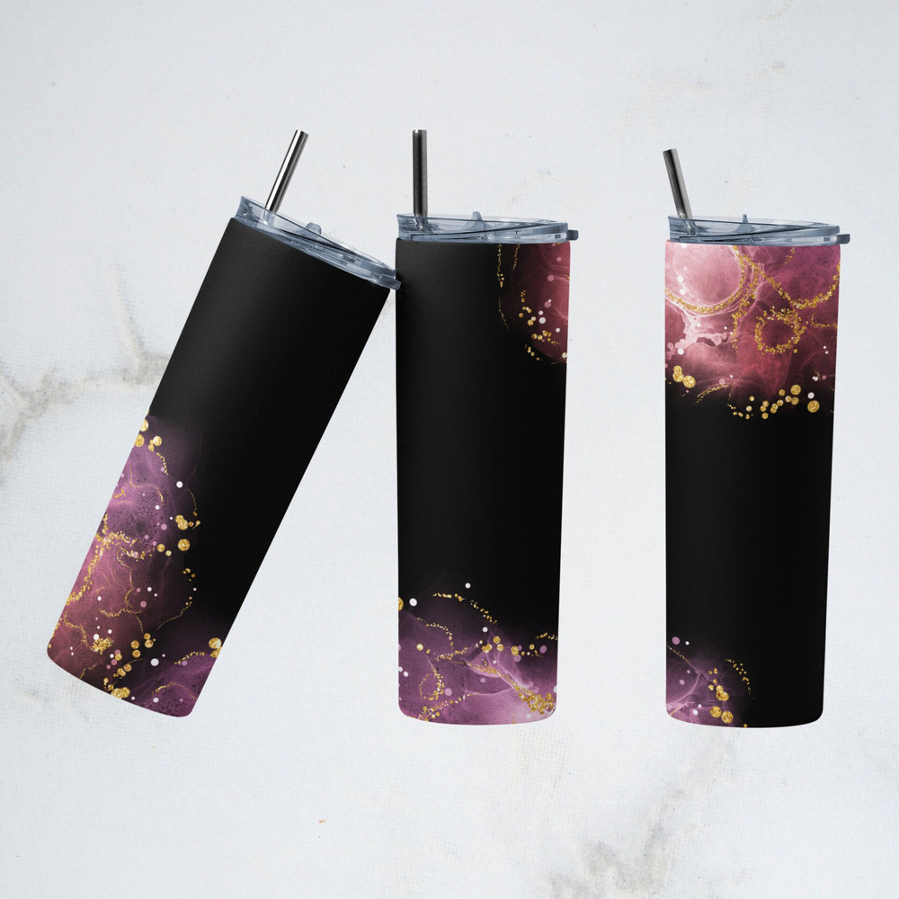 Summer Sunflowers Tumbler, Summer Sunflowers Skinny Tumbler, Radiant Sparkle Tumbler.png