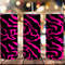 Neon Pink Animal Print Tumbler, Neon Pink Animal Print Skinny Tumbler.png