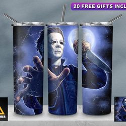 horror character tumbler, straighttapered wrap skinny tumbler,halloween scarecrow cartoon sublimation wrap skinnytumbler