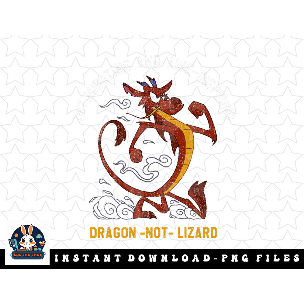 Disney Mulan Mushu Dragon Not Lizard Portrait png, sublimation, digital download.jpg