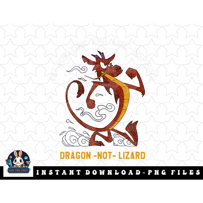 Disney Mulan Mushu Dragon Not Lizard Portrait png, sublimation, digital download.jpg