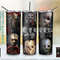 Horror Characters 20 Oz Skinny Tumbler StraightTapered Wrap Png Sublimation Design, Halloween Movies Tumbler PNG File.jpg