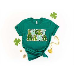 lucky mama shirt, lucky st. patricks shirt, shamrock shirt, st. patricks day tee, shamrock shirt, lucky tee, clover shir