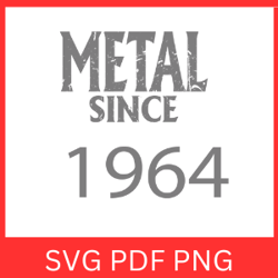 Metal Since 1964 Svg