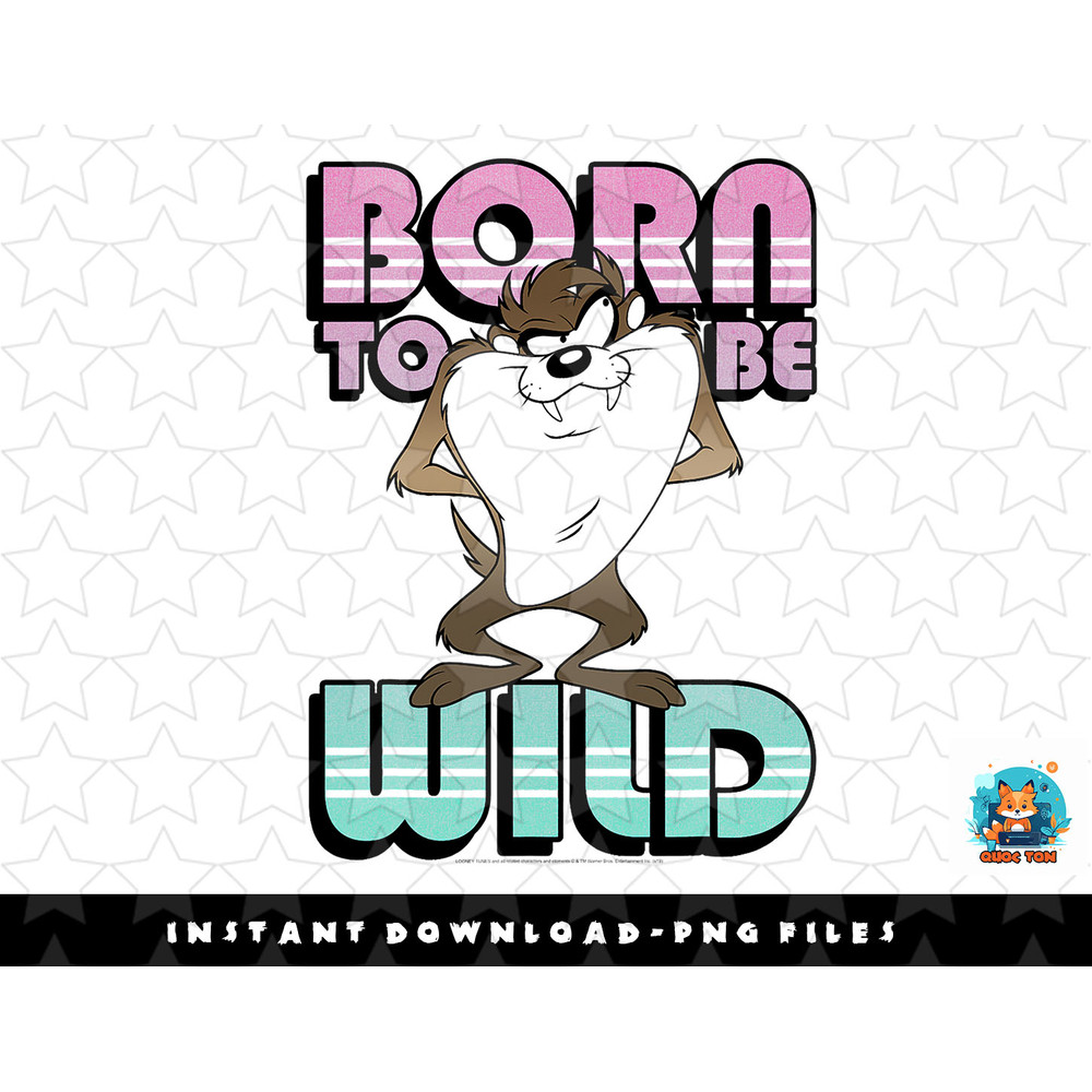 Looney Tunes Taz Born To Be Wild png, sublimation, digital download.jpg