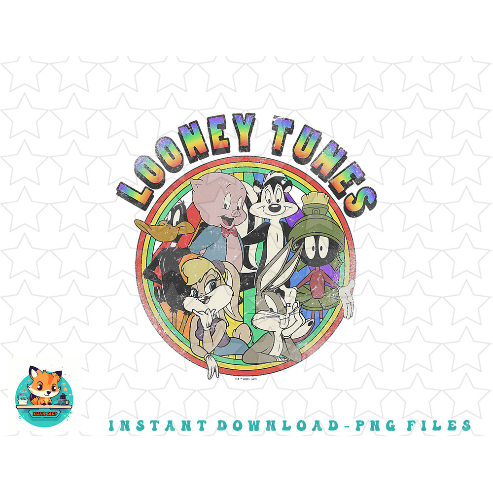 Looney Tunes Rainbow Group Logo png, sublimation, digital download.jpg